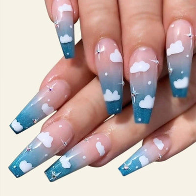 Cloud Gradient Wear Finished Nail Beauty Removable