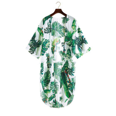 Summer Seaside Vacation Chiffon Shirt - European and American Swimsuit Sunscreen Cover-Up