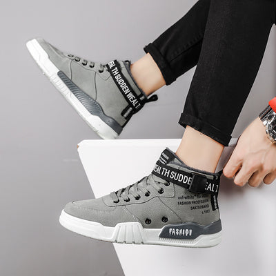 Outdoor simple Shoes Men Breathable CasualComfortable Shoes Men Comfortable High-Top Men Sneakers