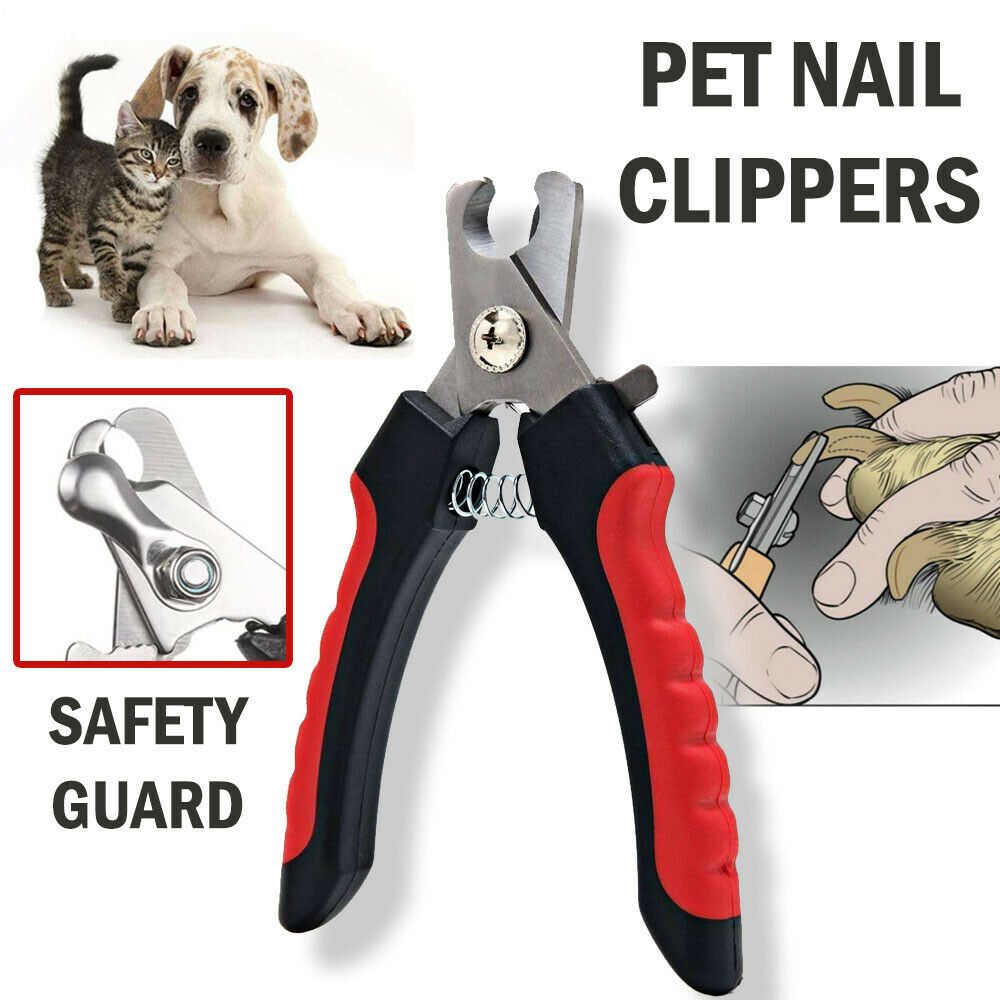 Dog Nail Clippers Nail Trimmer With Safety Guard Razor  Pet Grooming