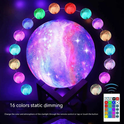 3D Printing Moon Light Galaxy  Light