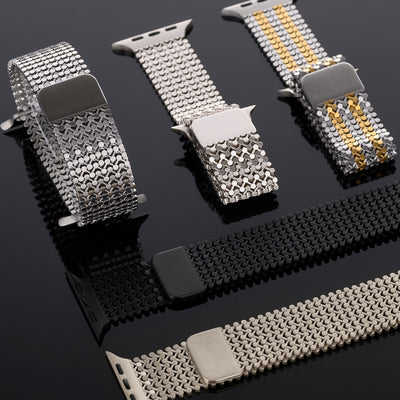 Watch Strap Stainless Steel Loop Magnetic Metal