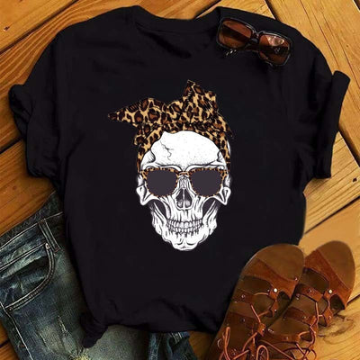 Vintage Print Letter Fashion Clothing Short-sleeved T-shirt