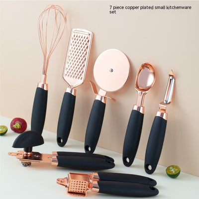 Kitchen Household Peeler Gadget Copper Plating Set