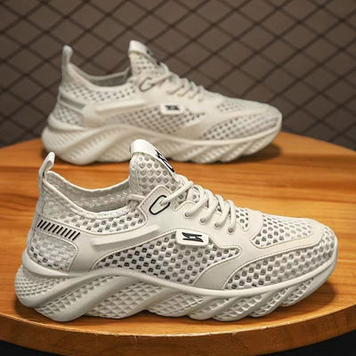 Mesh Surface Hollowed Breathable Waterproof Men's Hole Shoes