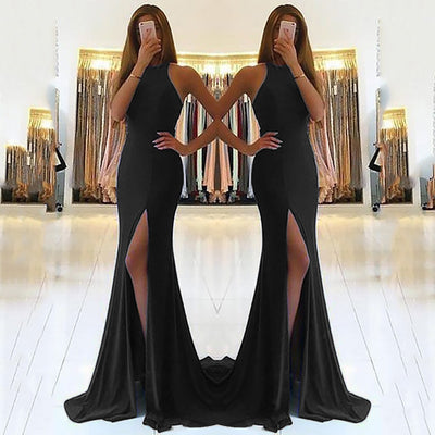 Sexy Long Evening Dresses for Ladies with Hollow Design