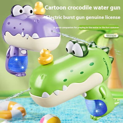 Children's Electric Continuous Hair Cartoon Water Pistols Water Fight Toy