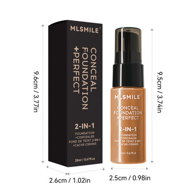 Long Lasting Smear-proof Makeup Waterproof Sweat-proof Easy To Push Open Oil Control Concealing Foundation