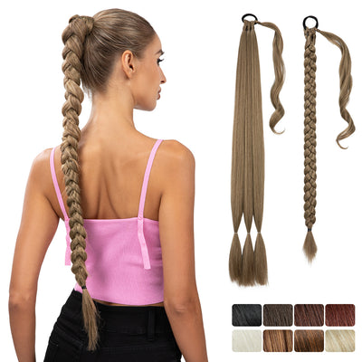 Wig Natural Ponytail Synthetic False Braids Winding Type