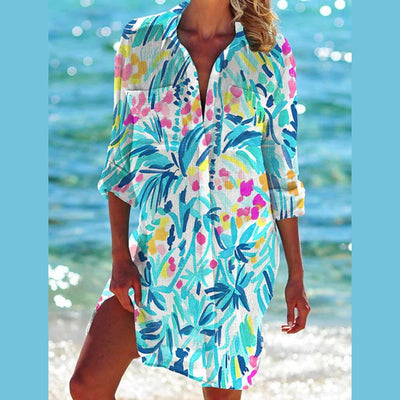 New Crepe Pocket Hidden Hook Beach Cover-up Bikini Shirt Swimsuit Cardigan