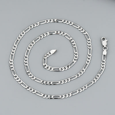 Hip Hop Silver Necklace Men And Women Thick Type